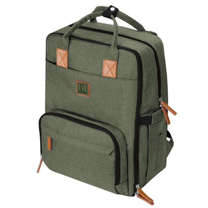 Brisby Wickelrucksack gross - Wickeltasche kinderwagen mit isoliertes Frontfach, Babytasche mit Wick