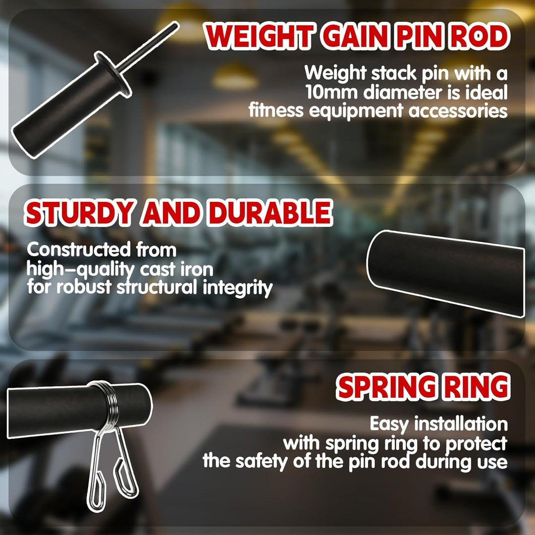 Dropset Pin Gym Gewichtsstapelstift, Tragbarer Ersatz Gym Pin für Zusatzgewicht &amp; Kraftstation, Fitn