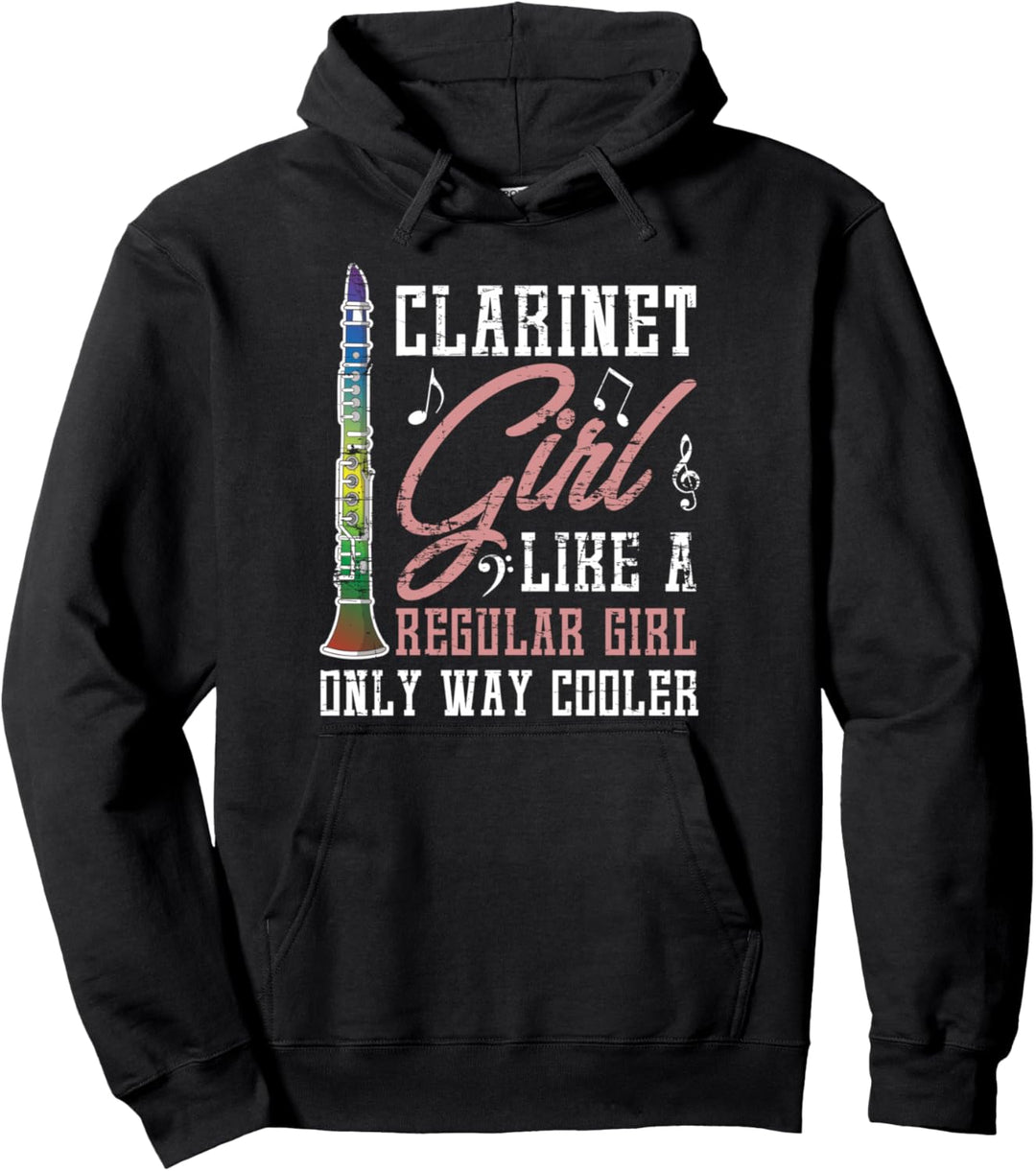 Klarinettisten Orchester Musik Mädchen Geschenk Klarinette Pullover Hoodie