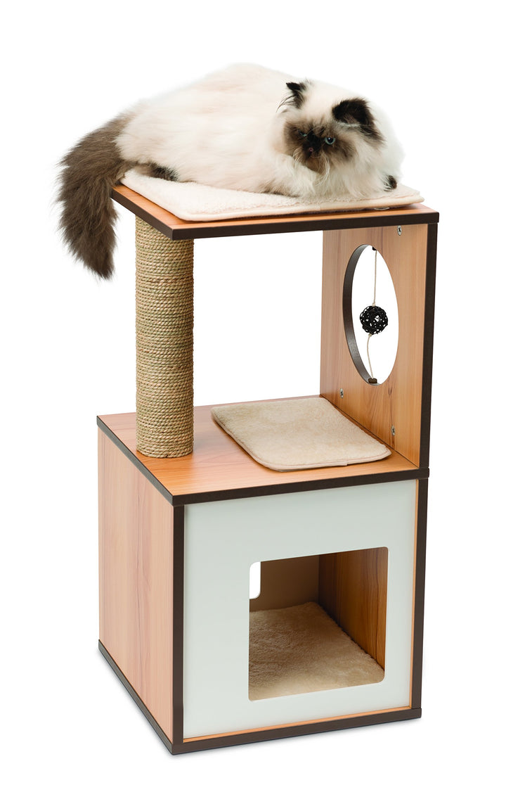 VESPER 52075 Vesper Katzenmöbel Box klein,walnuss, walnuss
