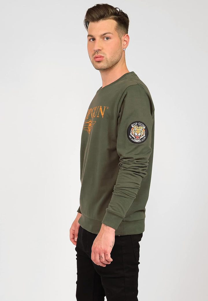 Top Gun Herren Sweater Tg20213005 Olive,3XL
