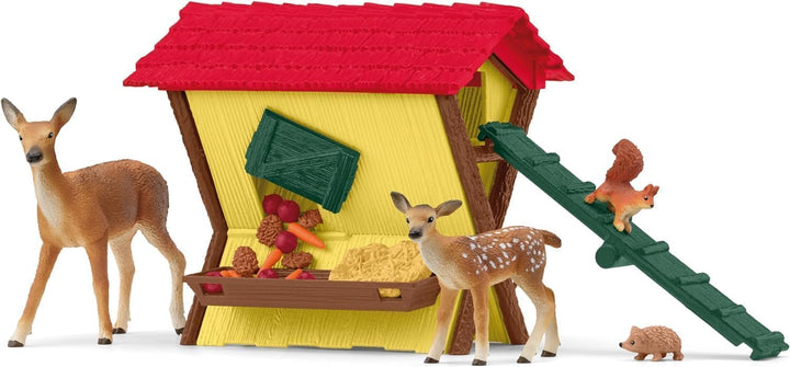 SCHLEICH 42641 Hochzeitskutsche, ab 5 Jahren, Horse Club - Spielset, 106 Teile &amp; 42658 Fütterung der