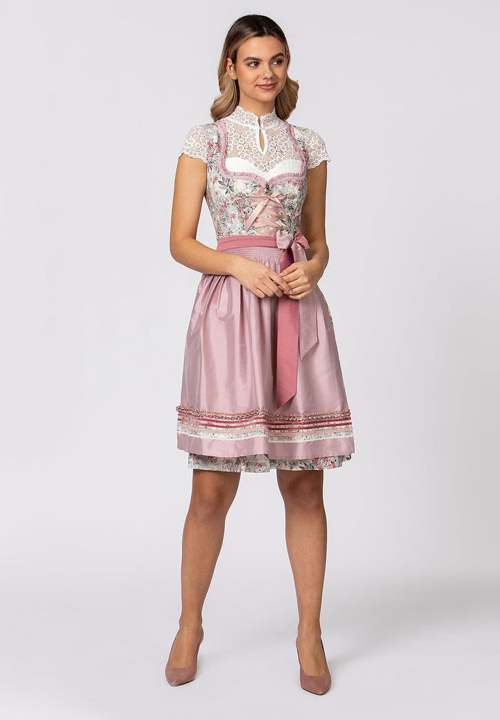 Stockerpoint Damen Dirndl Jolie Kleid für besondere Anlässe 46 Rosa, 46 Rosa