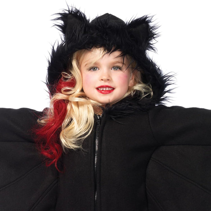 Leg Avenue C49100 - Cozy Bat Kinderkostüme, Schwarz, Grösse Large (10 -12 Jahre), Large (10 -12 Jahr