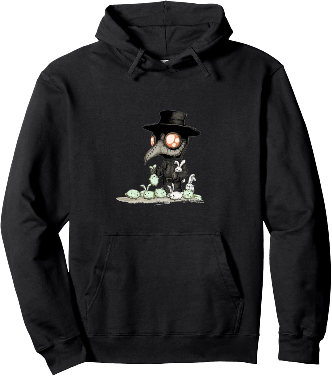 Pest-Doktor und Häschen Pullover Hoodie