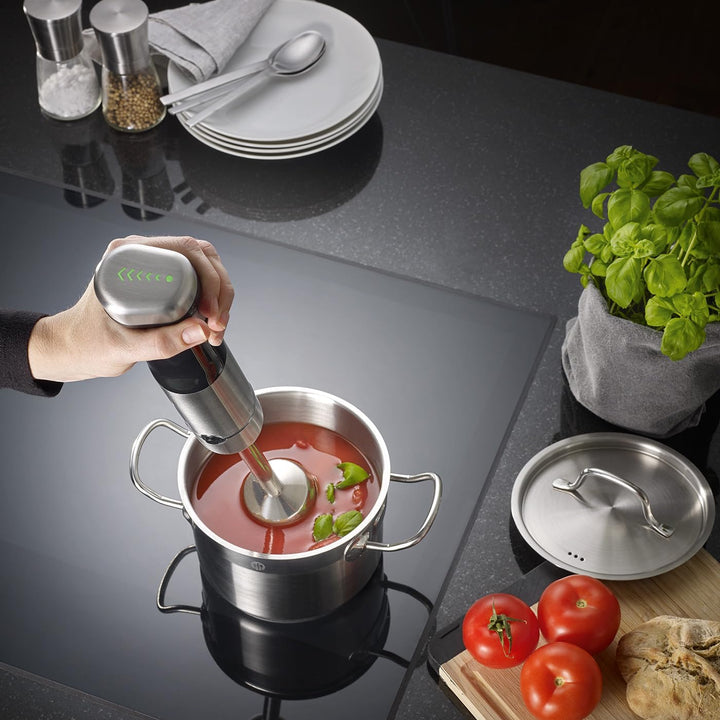 GRAEF. kabelloser Akku-Stabmixer HB82 | Anti-Spritz-Funktion | Lithium-Ionen Akku | BPA-frei