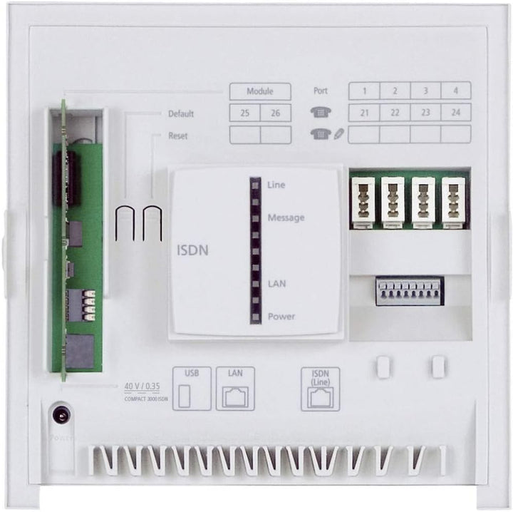 Auerswald COMpact 3000 ISDN / 1x ISDN Amtport / vier analoge Nebenstellen Single, Single