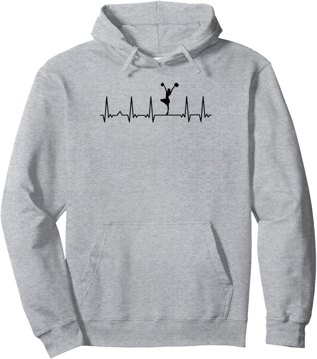 ECG Heartbeat Cheerleader Cheerdance Turner Pullover Hoodie