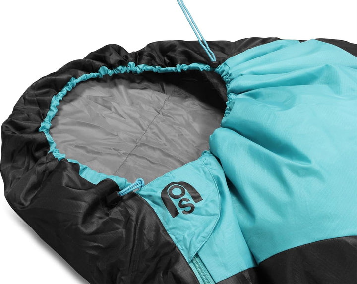 normani Ultralight Schlafsack Runty KOMPAKTE GRÖssE! 3D Mikrofaser Microtech Füllung, wasserdichter