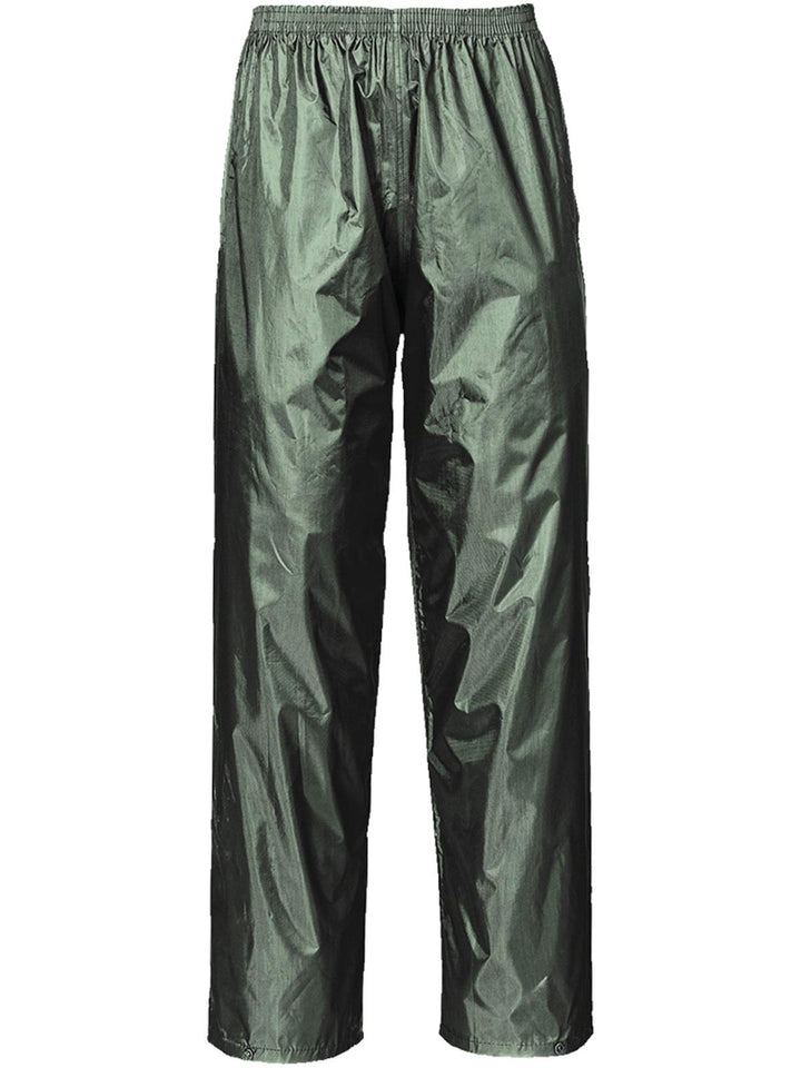 Terratrend 9404-S-1000 Regenhose Rainforce, Gr. S, Schwarz, grün, 9404-S-4400