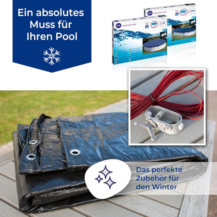 Gre CIPR551 - Winterabdeckung für Rundbecken von 550 cm im Durchmesser, Farbe schwarz