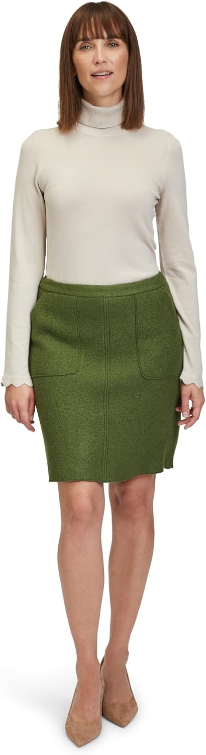 Betty Barclay Damen Feinstrickpullover mit Wellenstruktur, Beige