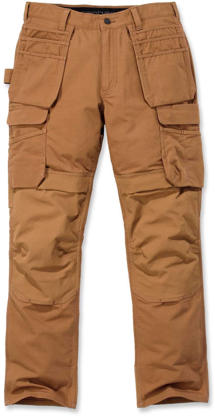Carhartt Herren Steel Rugged Flex Relaxed Fit Double Front Multi-Pocket Work Pant 32 Brown, 32 Brown