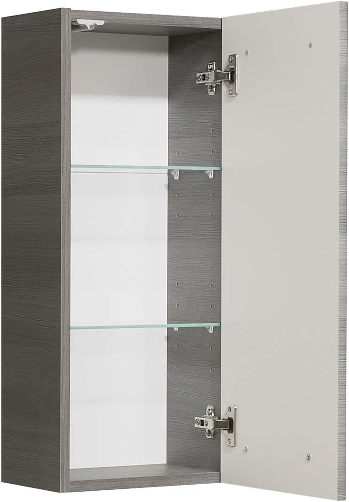 Pelipal Badezimmer Hängeschrank Quickset 352 in Graphit Struktur quer, 30 cm breit | Bad Wandschrank