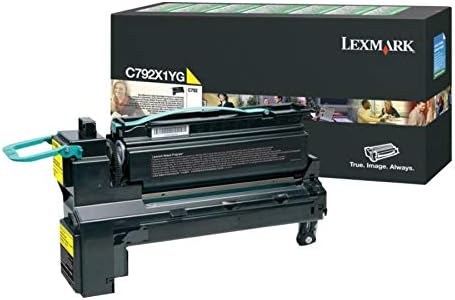 Lexmark C792X1YG C792 Tonerkartusche Standardkapazität Return Program 1er-Pack, 20.000 Seiten, gelb,