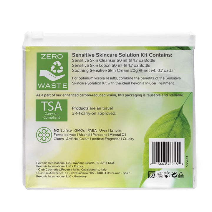 Pevonia Botanica Sensitive Skincare Solution Sensitive No More: Cleanser 50ml+Lotion 50ml+Cream 20ml