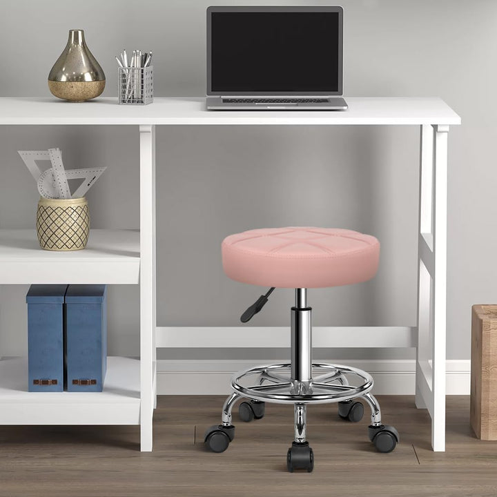KKTONER Rollhocker mit Pedal (Rosa), Rosa