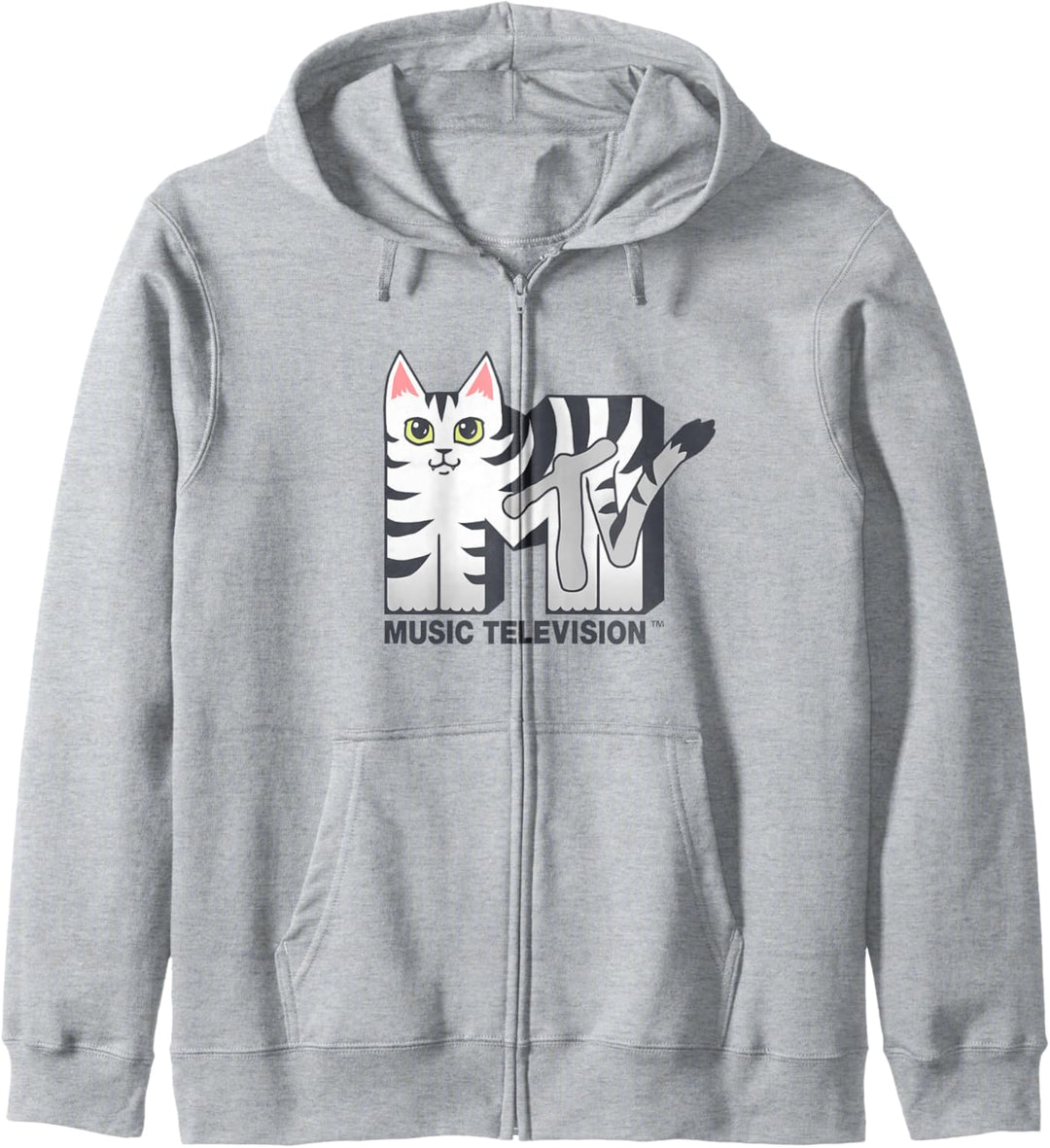 MTV Logo Striped Cat Kapuzenjacke