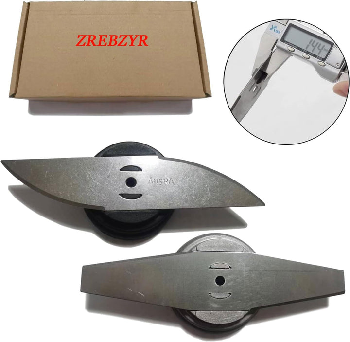 Set mit 8 Rasentrimmern, Edelstahlklingen für Rasentrimmer, mit Klingenbasis, schneidet präzise und