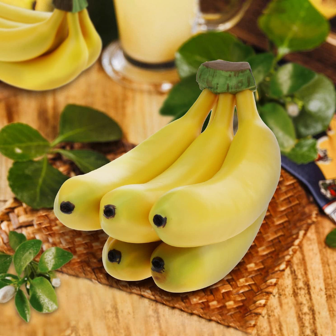 Woration Realistische lebensechte künstliche Bananenstrauss Simulation Obst Modell Display Fotografi