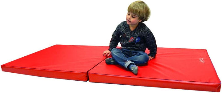 Grevinga Klappbare Turnmatte RG 35 – 200 x 100 x 6 cm - ROT/BLAU - Made in Germany - Faltbare Gymnas