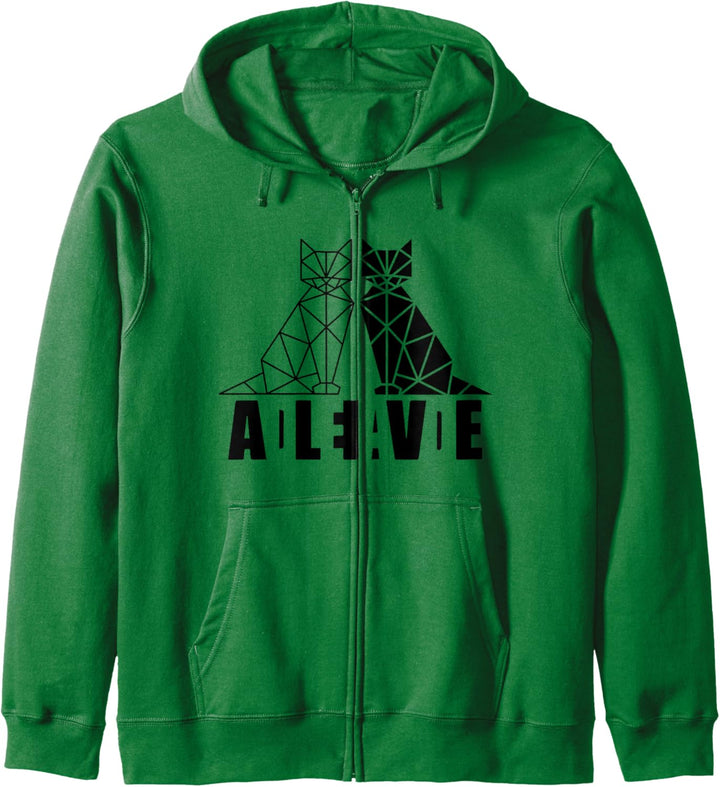 Dead and Alive Schrödingers Katze Physiker Kapuzenjacke