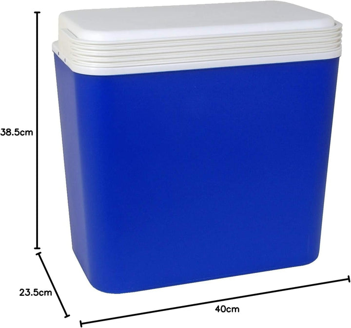 Kühlbox 24 Liter blau Perfekt für Camping/Strand/Getränke