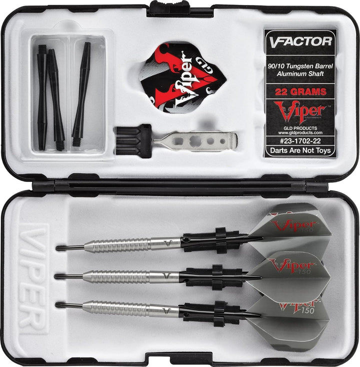 Viper V-Factor 90% Wolframstahlspitze mit Aufbewahrungs- / Reisetasche 22 Gramm, 22 Gramm