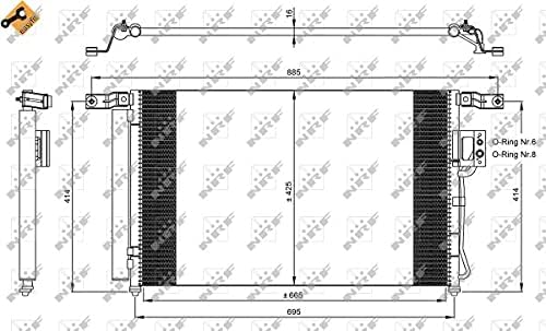 NRF 35965 Kondensator, Klimaanlage