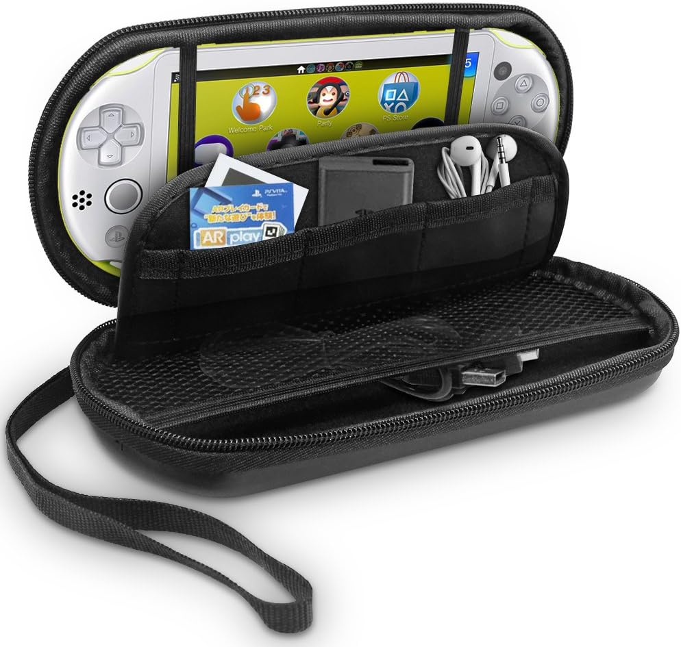 Schutzhülle für Sony PlayStation Vita2000 mit Displayschutzfolien, AFUNTA 2Stück gehärtetes Glas für
