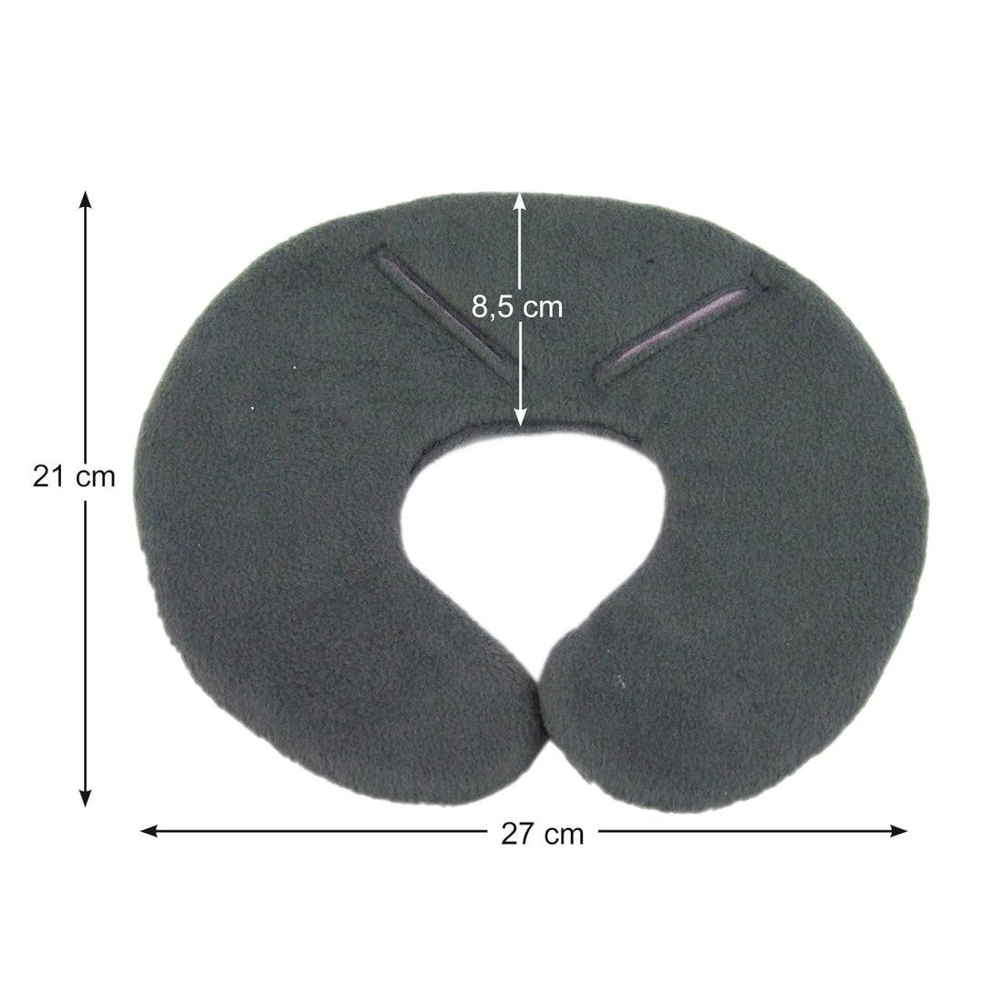 BAMBINIWELT Kopfkissen, KOPFPOLSTER für Maxi Cosi Pebble/Pebble Plus, Fleece (hellgrau) XX, Hellgrau