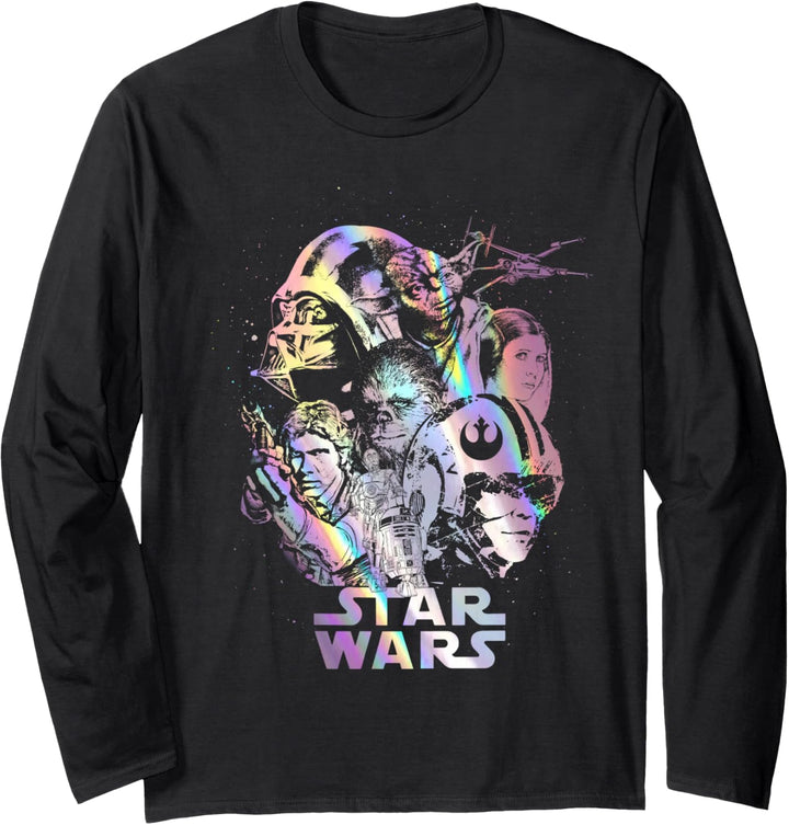 Star Wars Group Shot Holographic Portrait Langarmshirt