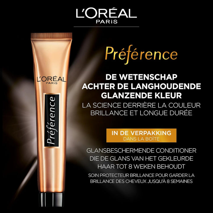LOral Paris Prfrence 7 - Midden Blond - Haarverf met Color extender Mittelblond 1 g (1er Pack), Mitt