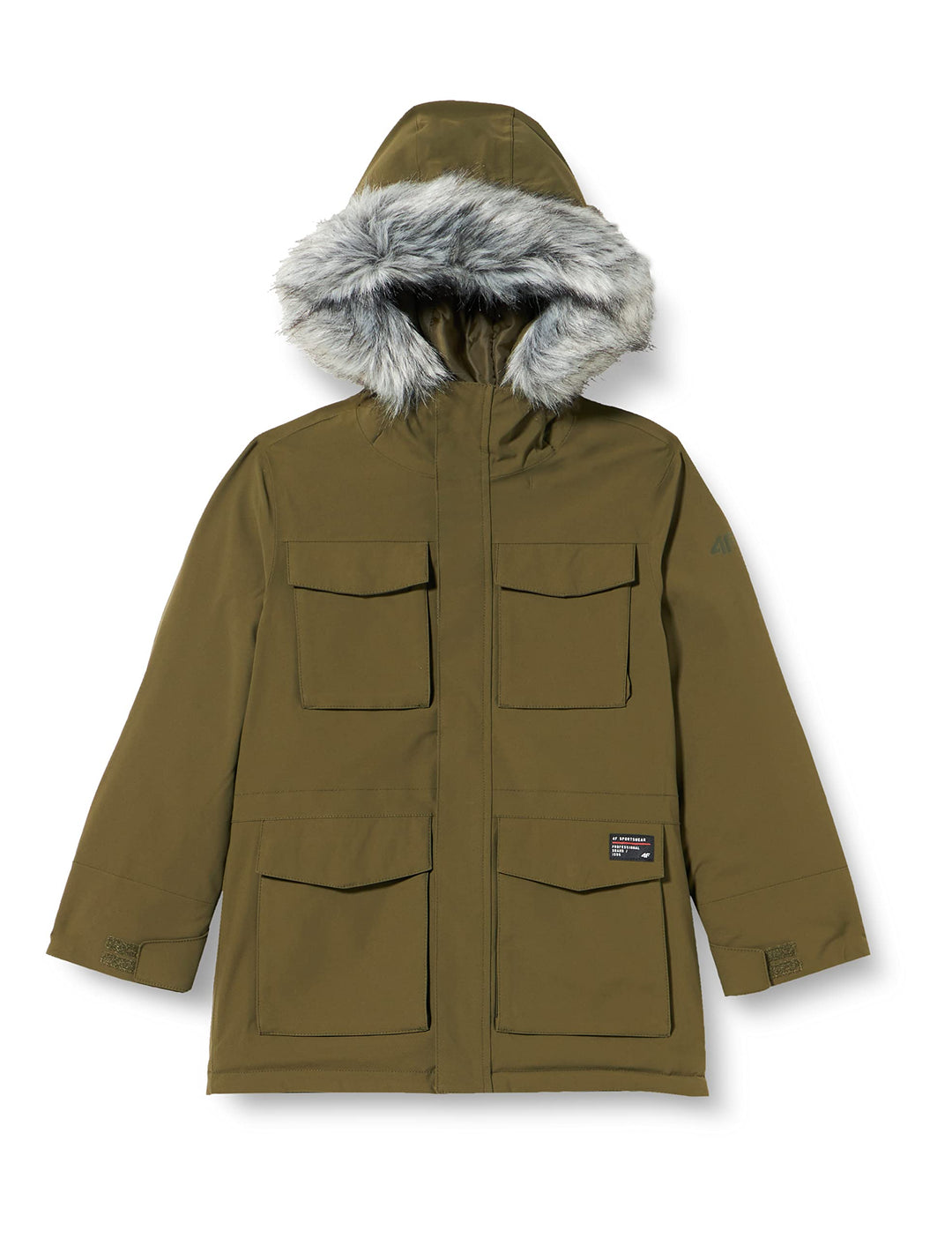 4F JUNIOR Jungen Jacket 158 Kaki, 158 Kaki