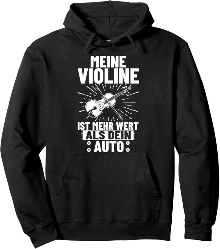 Geiger Violine Musiklehrer Violinenspieler Violinist Violin Pullover Hoodie