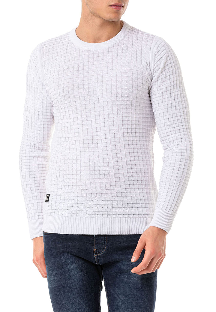 Red Bridge Herren Strickpullover Pullover L Weiss, L Weiss