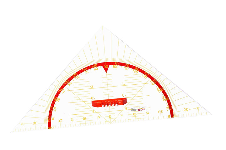 WISSNER 167150.000 aktiv Lernen-Profi-Geometriewinkel 80 cm-RE-Plastic, Mehrfarbig