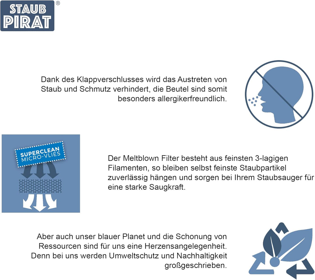20 Staubsaugerbeutel geeignet für Numatic Henry Hetty James - wie Original Hepa Flo NVM1CH 604015