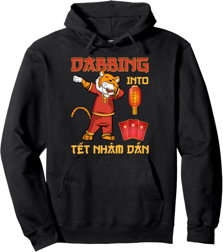 Lustiges chinesisches Neujahr 2023 | Dabbing Into Tet Nham Dan 2023 Pullover Hoodie