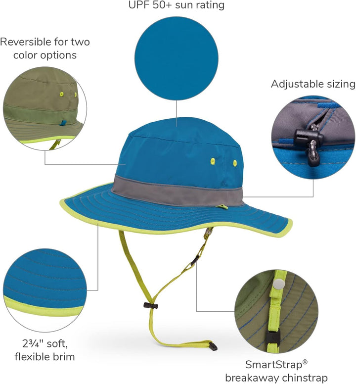 Sunday Afternoons Unisex Kinder Sonnenhut Kids' Clear Creek Boonie M Pollinator/Cream, M Pollinator/