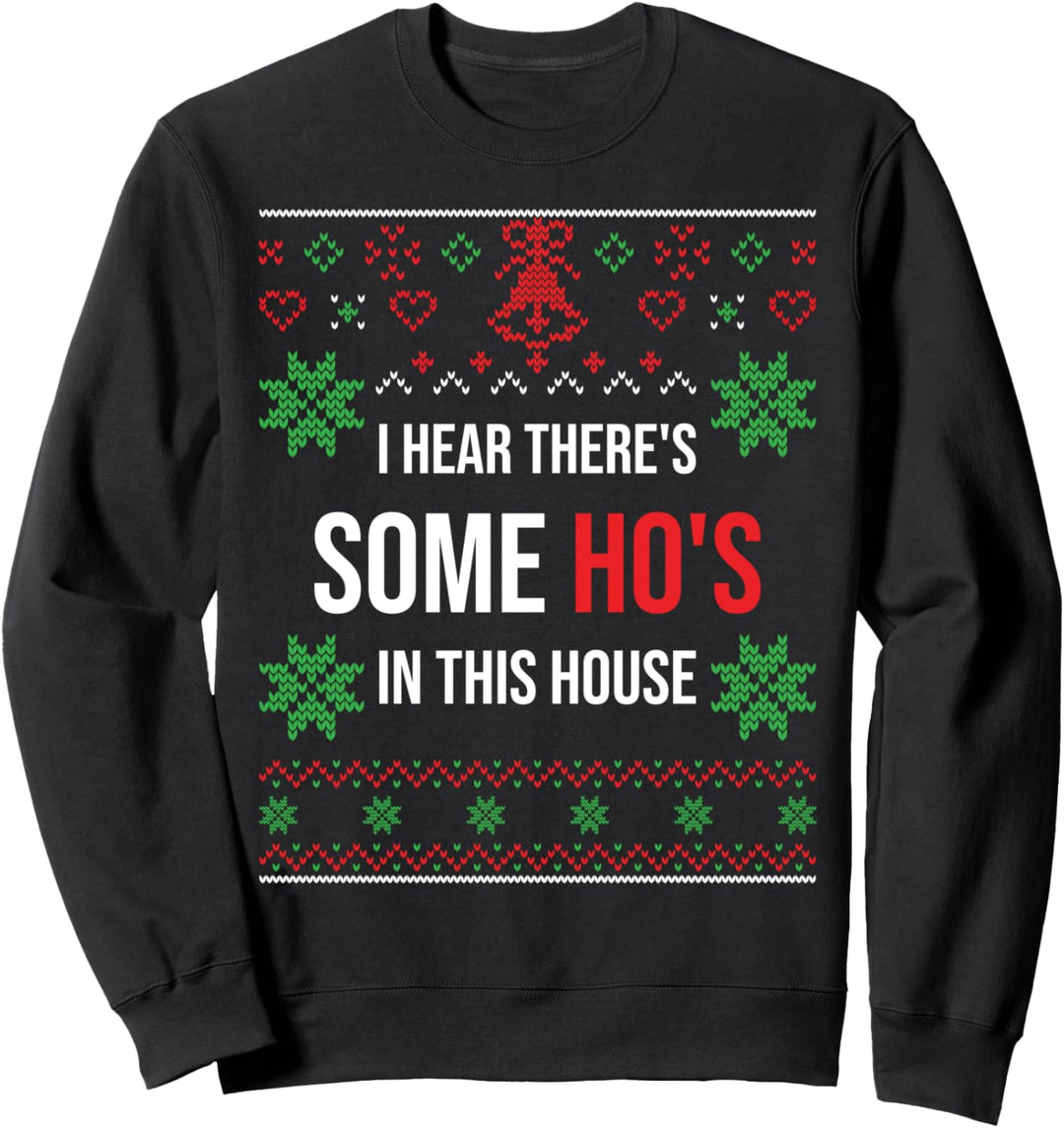 Hässlicher Weihnachtspullover Santa Claus Some Ho's In Sweatshirt