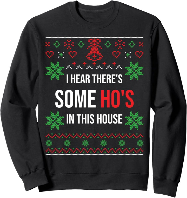 Hässlicher Weihnachtspullover Santa Claus Some Ho's In Sweatshirt