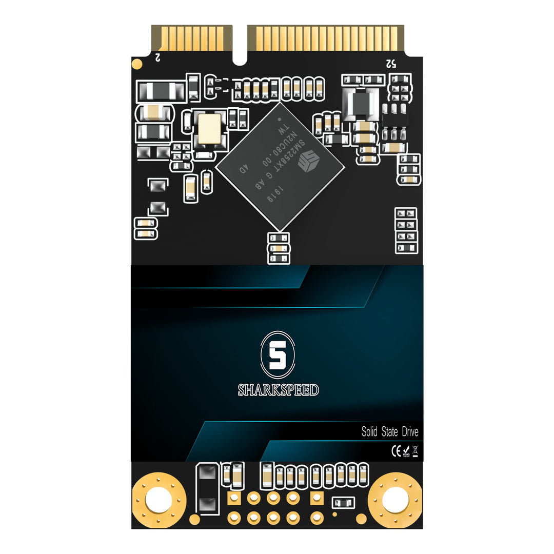 SHARKSPEED mSATA SSD 1TB Mini SATA 3 (6Gb/s) TLC 3D NAND SSD Festplatte Intern Solid State Drive für