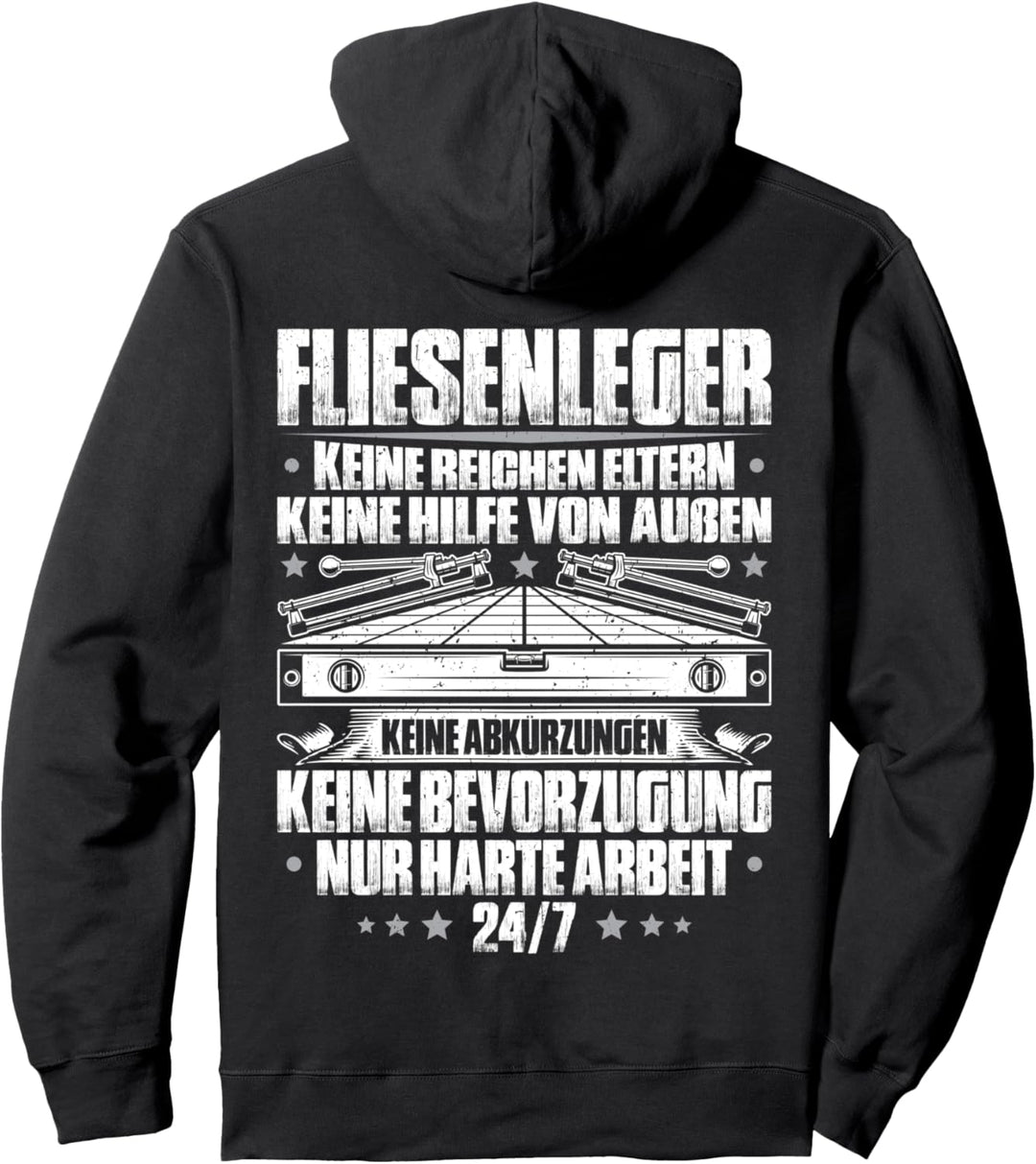 Harte Arbeit Fliesenleger Pullover Hoodie