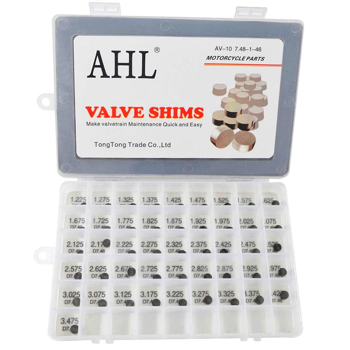 AHL 7.48mm 46pcs 1.225-3.475mm ventil shim ventile einstellen für Kawasaki KX250F 2004-2019