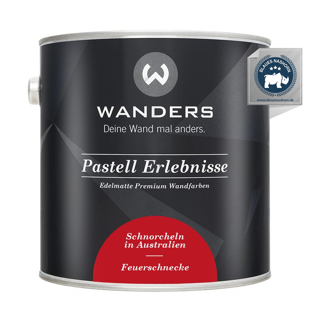 Wanders24 Pastell Erlebnisse (2,5 Liter, Feuerschnecke) edelmatte Wandfarbe - Feine Farben - in 90 F