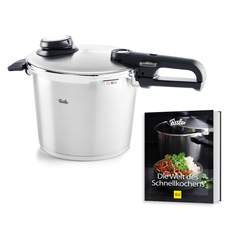 Fissler Vitavit Premium / Schnellkochtopf-Set (6 L, Ø 22 cm) + Gratis Dämpf-Einsatz & Schnellkochtop