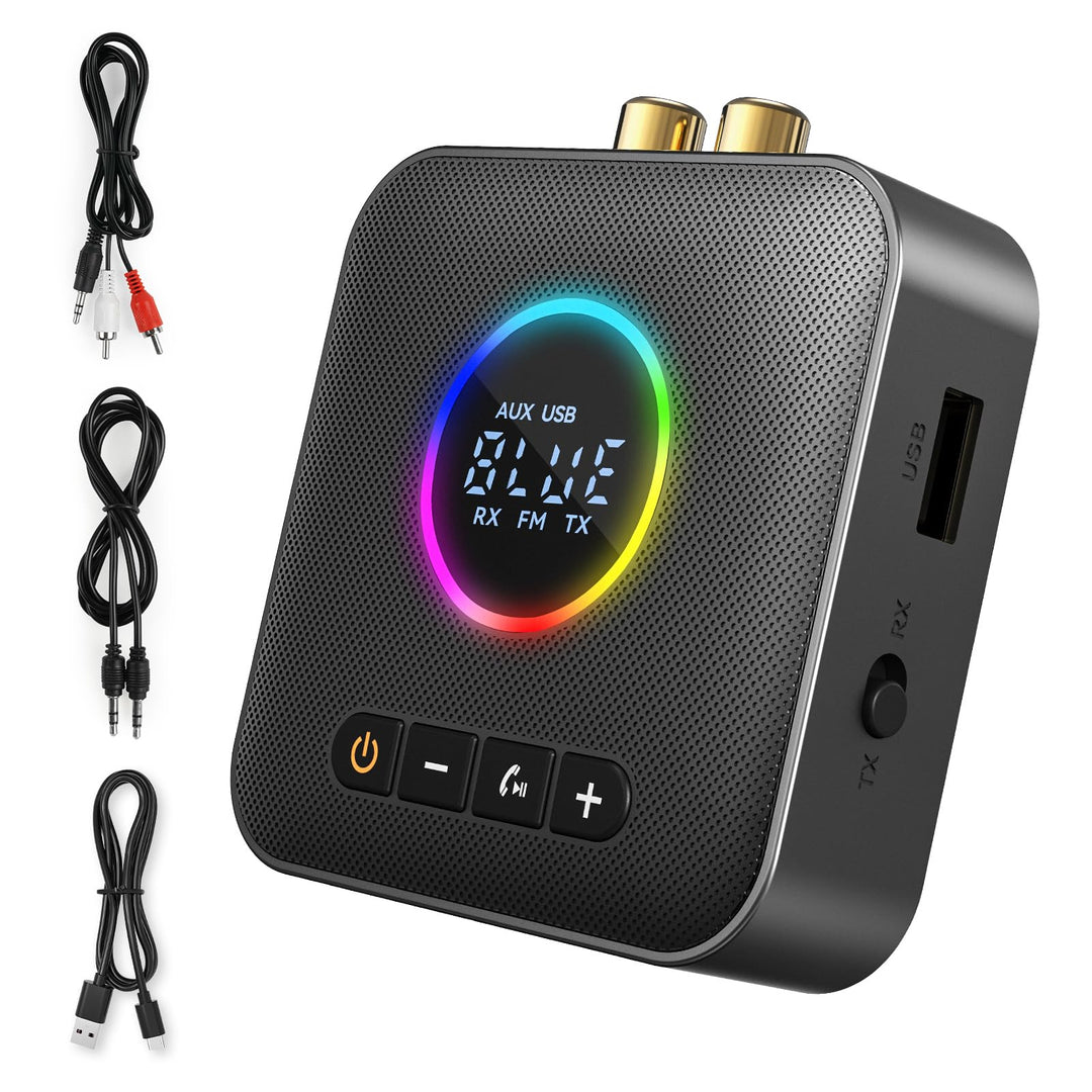 AXFEE Bluetooth 5.4 HiFi Empfänge, 2-in-1 Bluetooth 5.4 Sender &amp; Empfänger, für Musik-Streaming-Soun