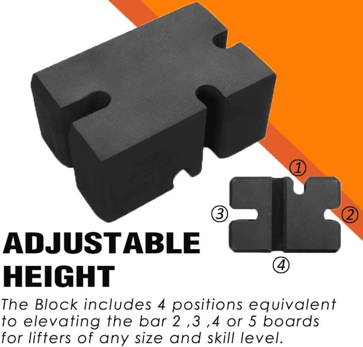 LARA STAR Bench Press Block Press Blocks Boards, Verstellbares 2-5 Bankbrett, Home Gym Workout Fitne
