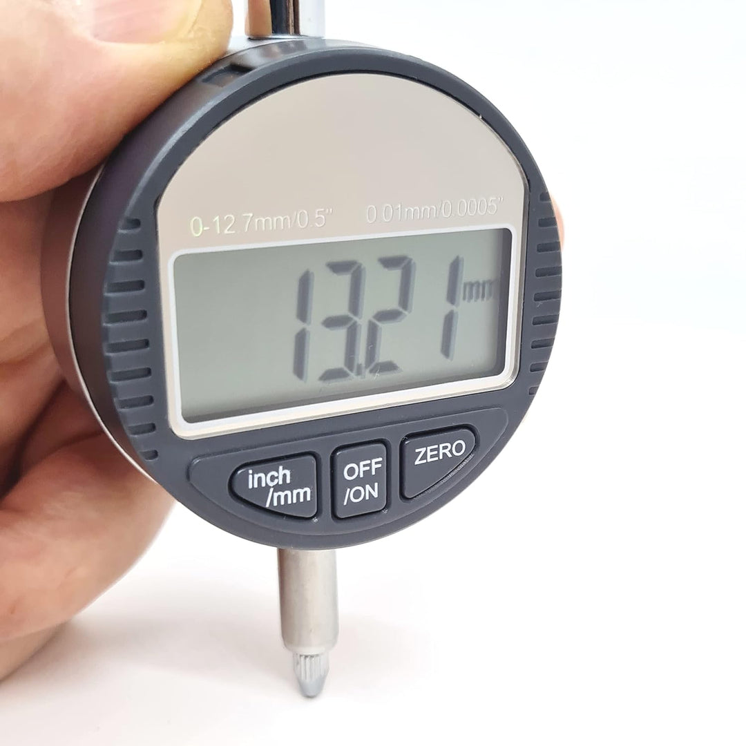 KATSU Digitale Messuhr 0,01 mm/0,0005" DTI Messuhr 0-12,7mm grosses LCD Digital Indikator Messgerät